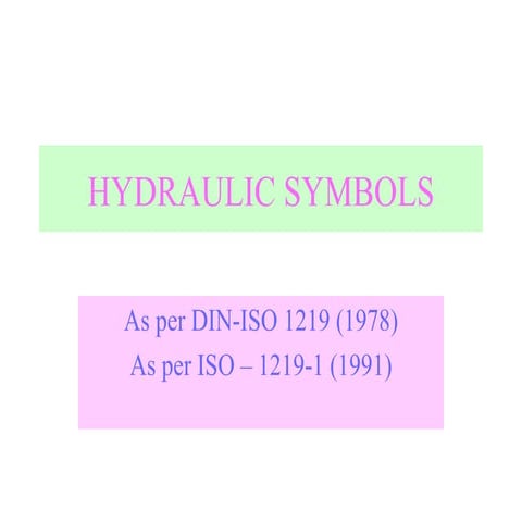 Hidraulic Symbols 