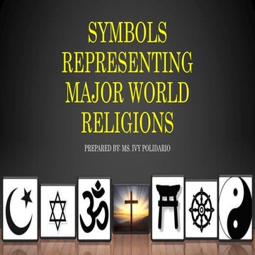 MAJOR WORLD RELIGIONS' SYMBOLS