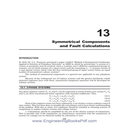 Sym Components and Fault Calculations.pdf