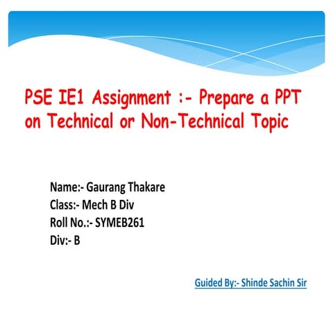 SYMEB261 Gaurang Thakare PSE PPT IE-1.pptx