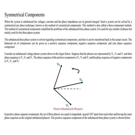 Symetrical Components.pdf are use in  electrical engineering