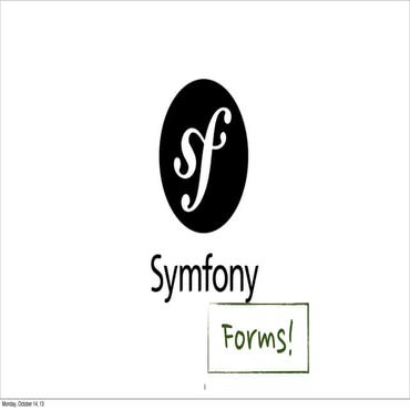 Symfony forms
