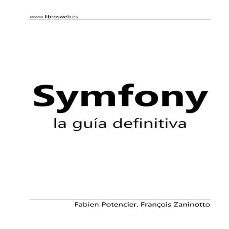 Symfony guia definitiva