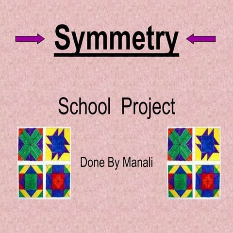 Symmetry Presentation By Manali