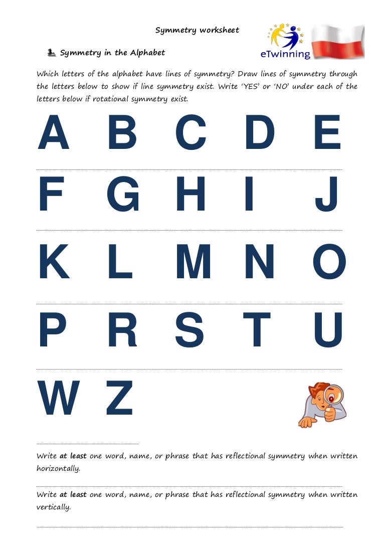 Worksheets Rotational Symmetry Worksheets symmetry worksheet2