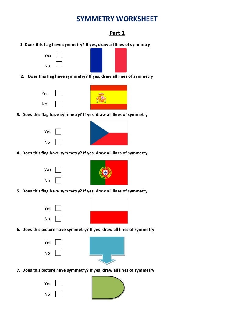 rotational symmetry worksheets