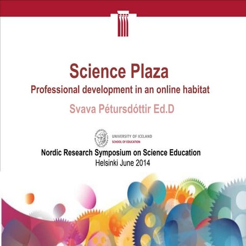 Science Plaza, Professional development in an online habitat