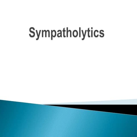 Sympatholytics