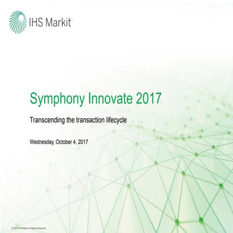 SI2017: IHS Markit: Frank Tarsillo, Managing Director, Head of Architecture a...