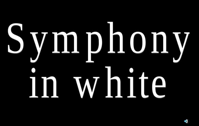 Symphony in white
