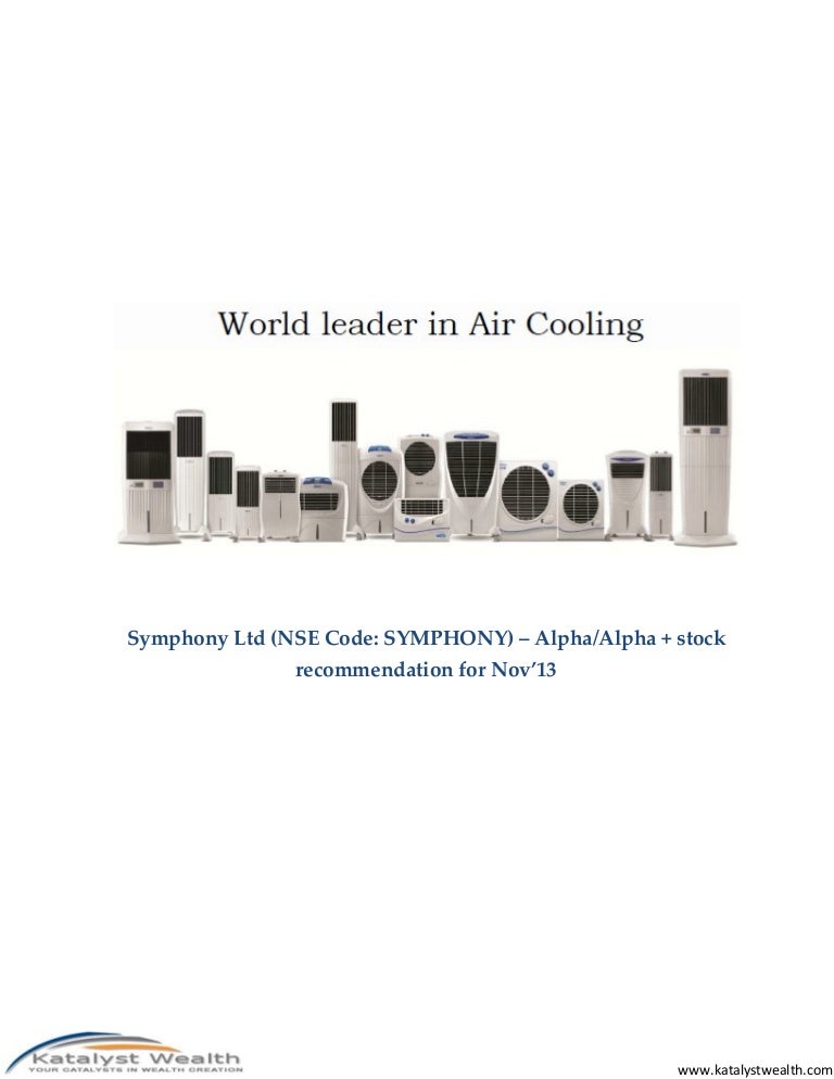 symphony company ka cooler