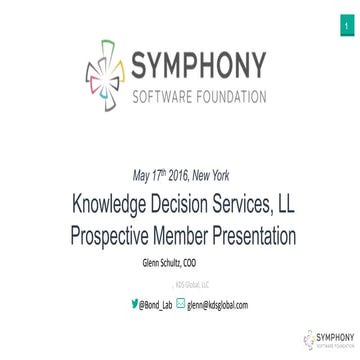 Symphony Software Foundation Knowledge Decision Services 