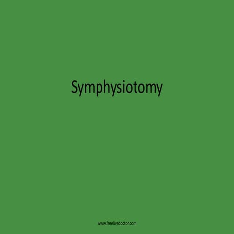 Symphysiotomy