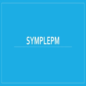 Symplepm ppt