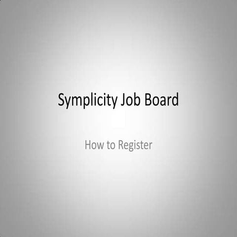 Symplicity job board
