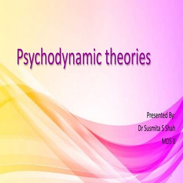 Psychodynamic Theories
