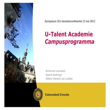 Symposium U-Talent campusprogramma