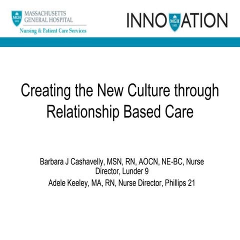 Creating the New Culture through Relationship Based Care | PPTX