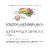 Symptoms and treatment for lethal disease