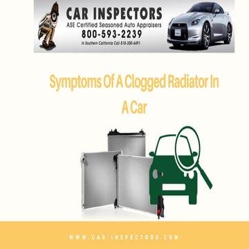 Symptoms of a clogged radiator in a car