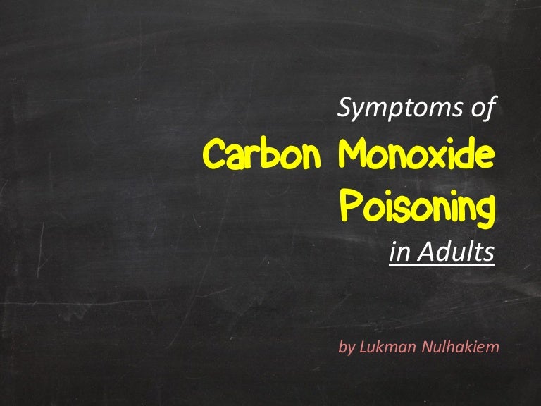 carbon monoxide poisoning symptoms in infants