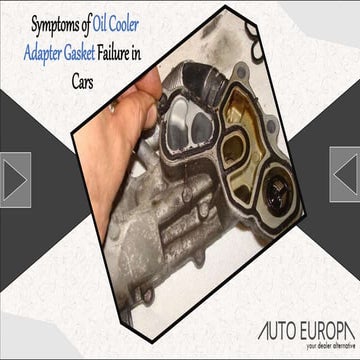 Symptoms of Oil Cooler Adapter Gasket Failure in Cars