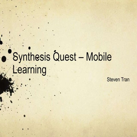 Mobile Learning PPT