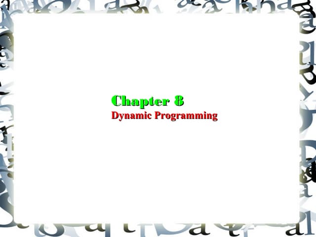 Synapseindia dotnet development  chapter 8-0 dynamic programming