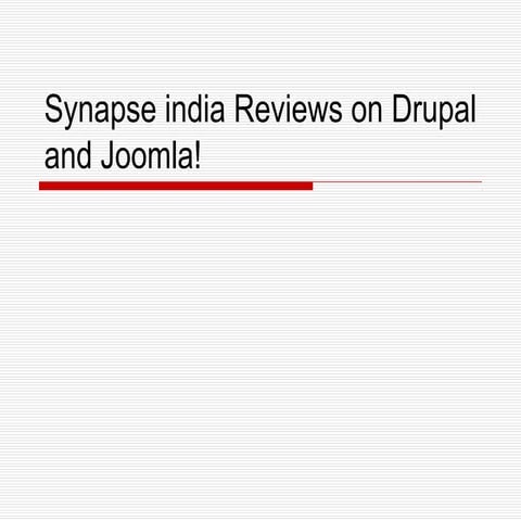 Synapse india reviews on drupal development
