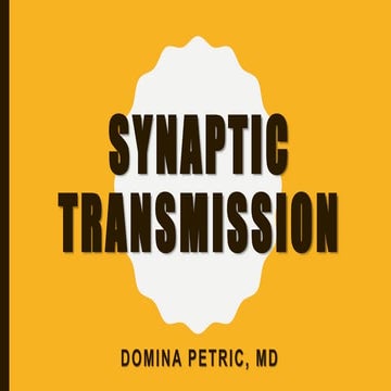 Synaptic transmission