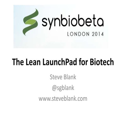 Synbio london 040214