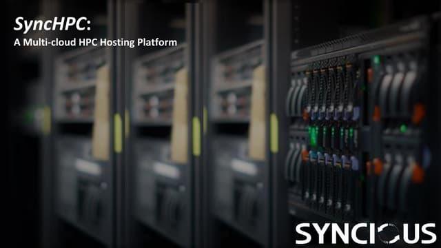 SyncHPC: A Multi-Cloud HPC Hosting Platform