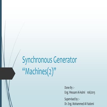 Synchronous generator