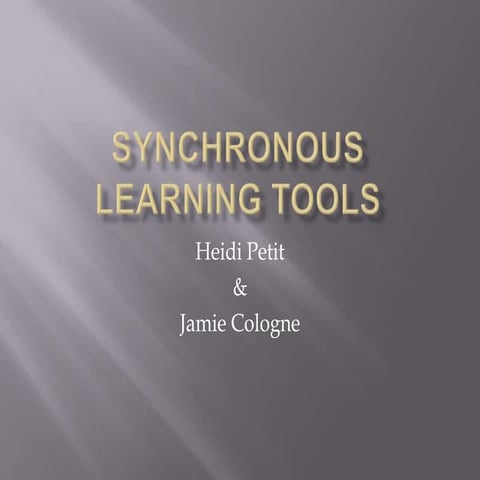 Synchronous learning tools