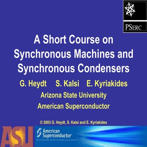 Synchronous machines