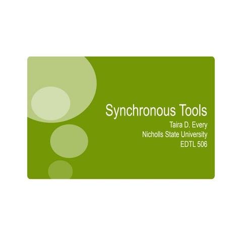 Synchronous tools
