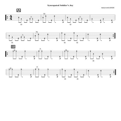 Syncopated soldier's joy updated