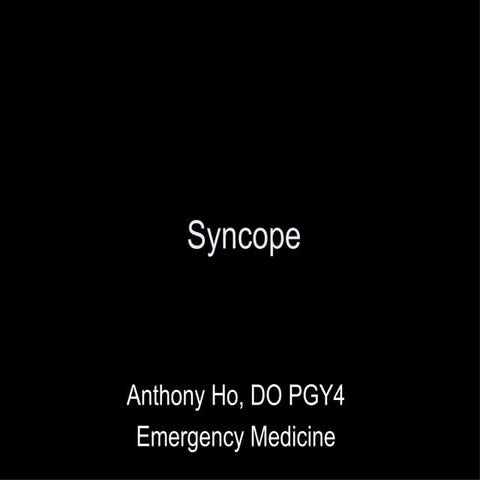 Syncope