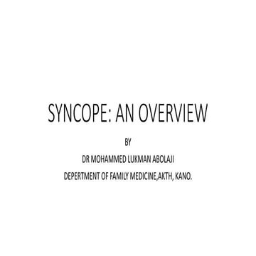 Syncope