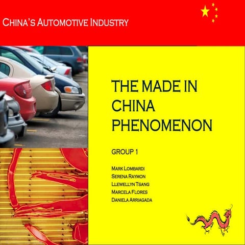 The Made in China Phenomena