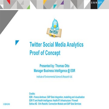 Syndromic surveillance - Health Analytics on Social Media | PPT