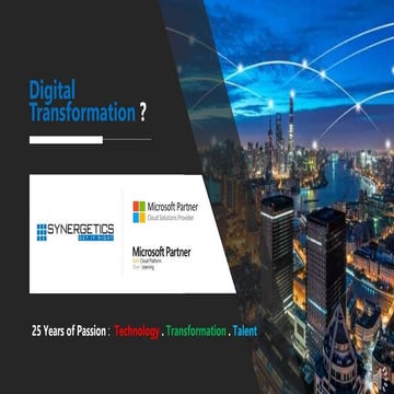 Synergetics Digital Transformation Note