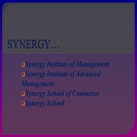 Synergy | PPTX