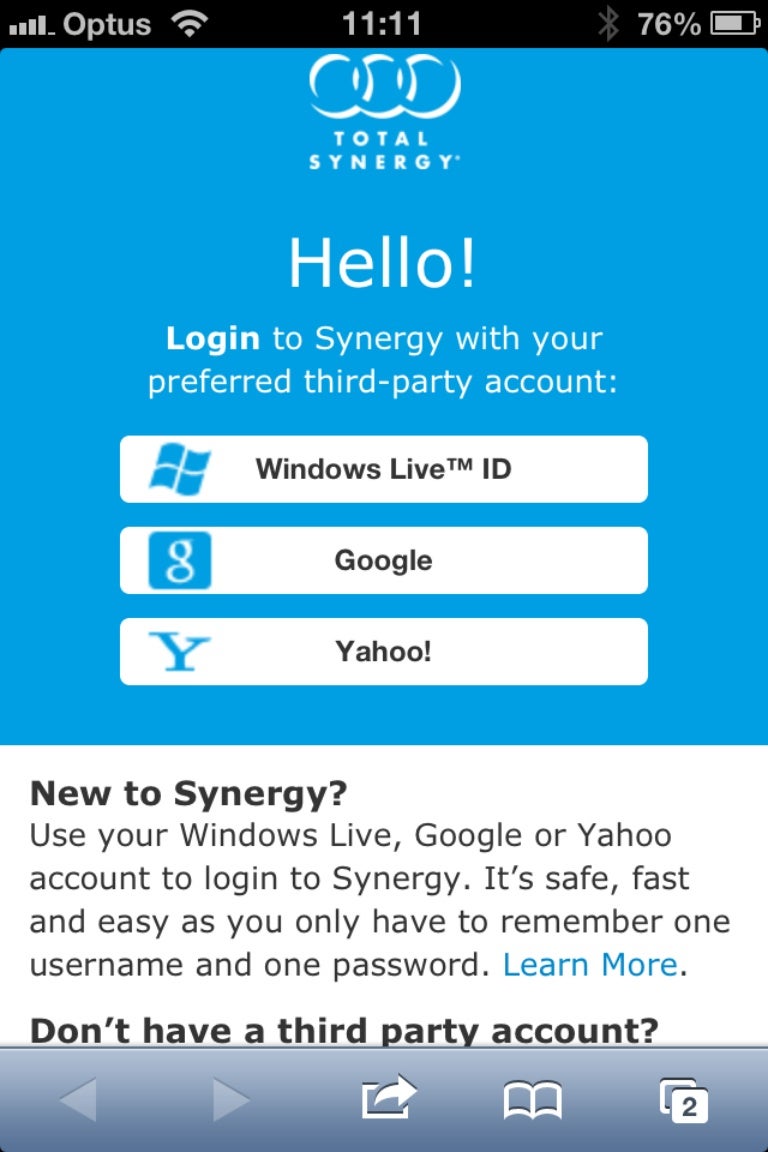 Synergy Cloud App mobile screenshots