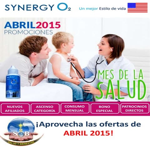 SYNERGYO2 USA OFERTAS ABRIL 2015