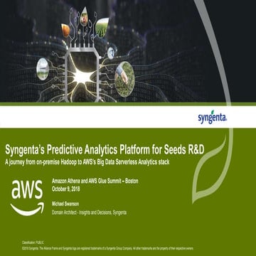 Syngenta's Predictive Analytics Platform for Seeds R&D