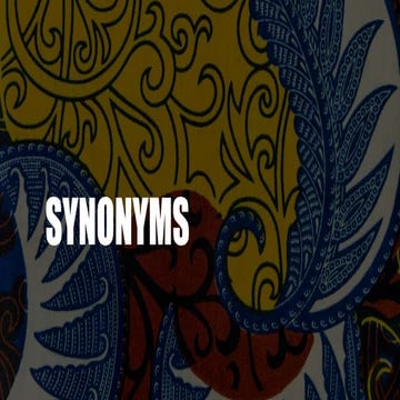 Synonyms | PPTX