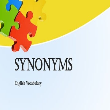 A lesson about Synonyms or similar words.pptx