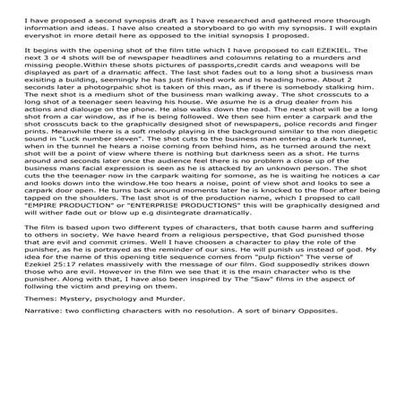 Shooting script | DOCX