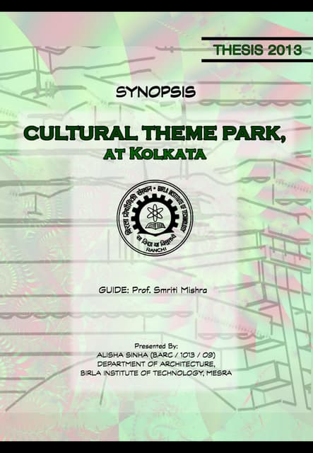 Synopsis - Cultural Theme Park